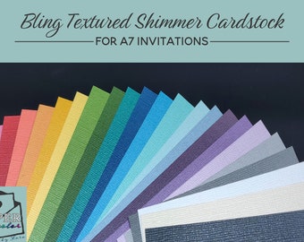 Bling Textured Shimmer Card Stock for invitations