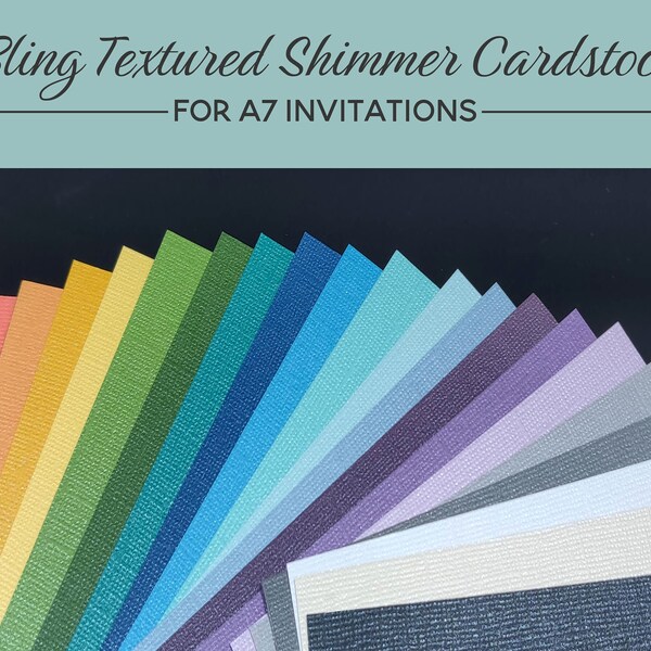 Shimmer Card Stock Etsy
