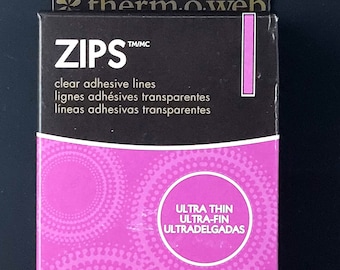 Zips lignes adhésives claires 32 pieds linéaires ultra minces