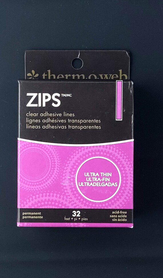 Zips Clear Adhesive Lines 32 Linear Feet Ultra Thin Etsy