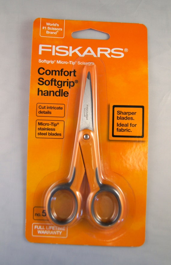 Fiskars No.5 precision extra sharp scissors with comfort grip handle