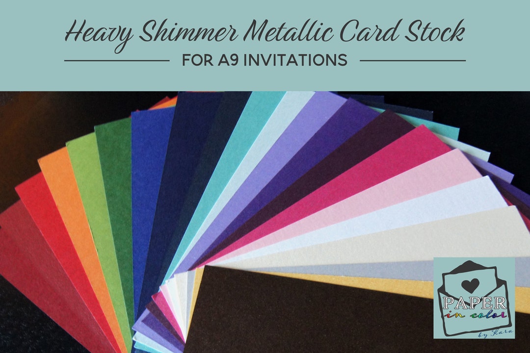 A9 Shimmer Smooth Heavy Weight Cardstock Base for Base or Etsy