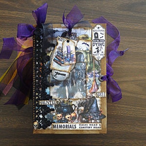 Made To Order In the Dead of Night, Halloween junk journal, Personalized junk journal, handmade book Kit, Customized junk journal,