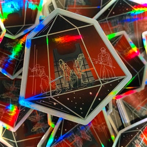 Holographic Throne Room Terrarium Sticker