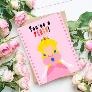 Walentynkowa kartka inspirowana księżniczką Peach