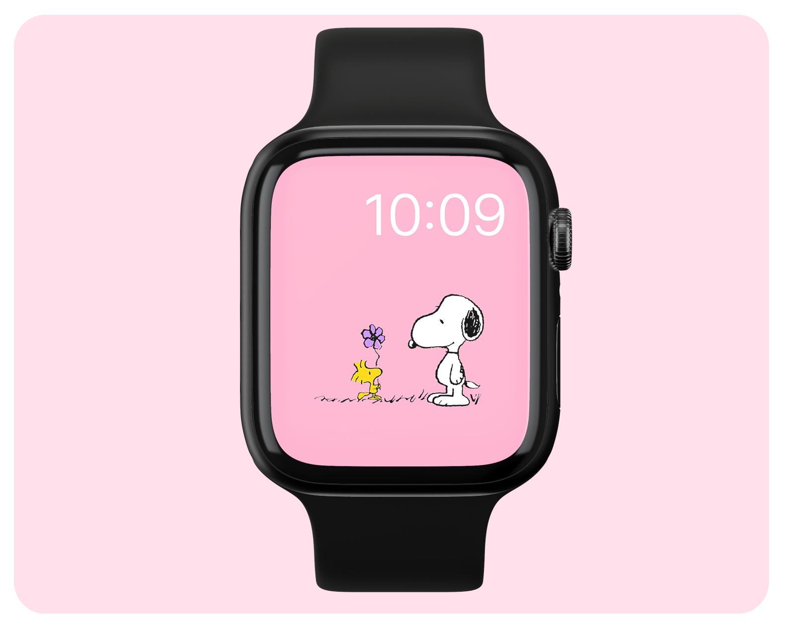 Peanuts Snoopy LED Watch & Phone Wallet Accessory Set Black Glitter Band Peanuts Special Edition Snoopy Glitter Dial Watch | HSN main image 2