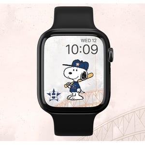 Serata Astros Peanuts, Baseball, Sfondo, Peanut, Cane Beagle, Snoo, Quadrante, Sfondo Apple Watch, Download istantaneo