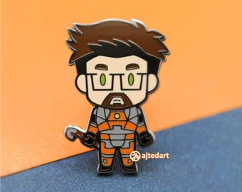 HL2 : épinglette en émail Gordon Freeman 1,5 po.