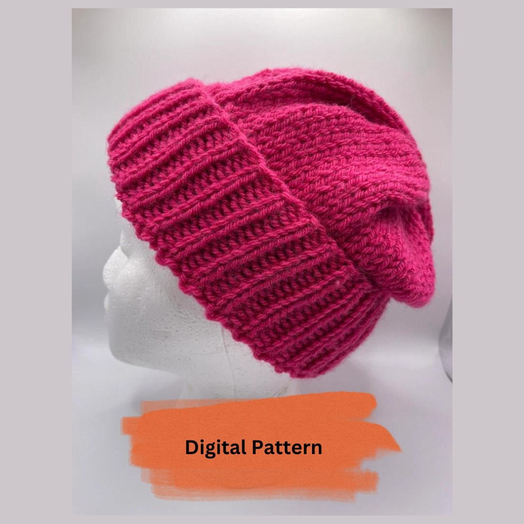 The Ansa Hat - Chunky Knitted Hat Pattern Only Suitable for