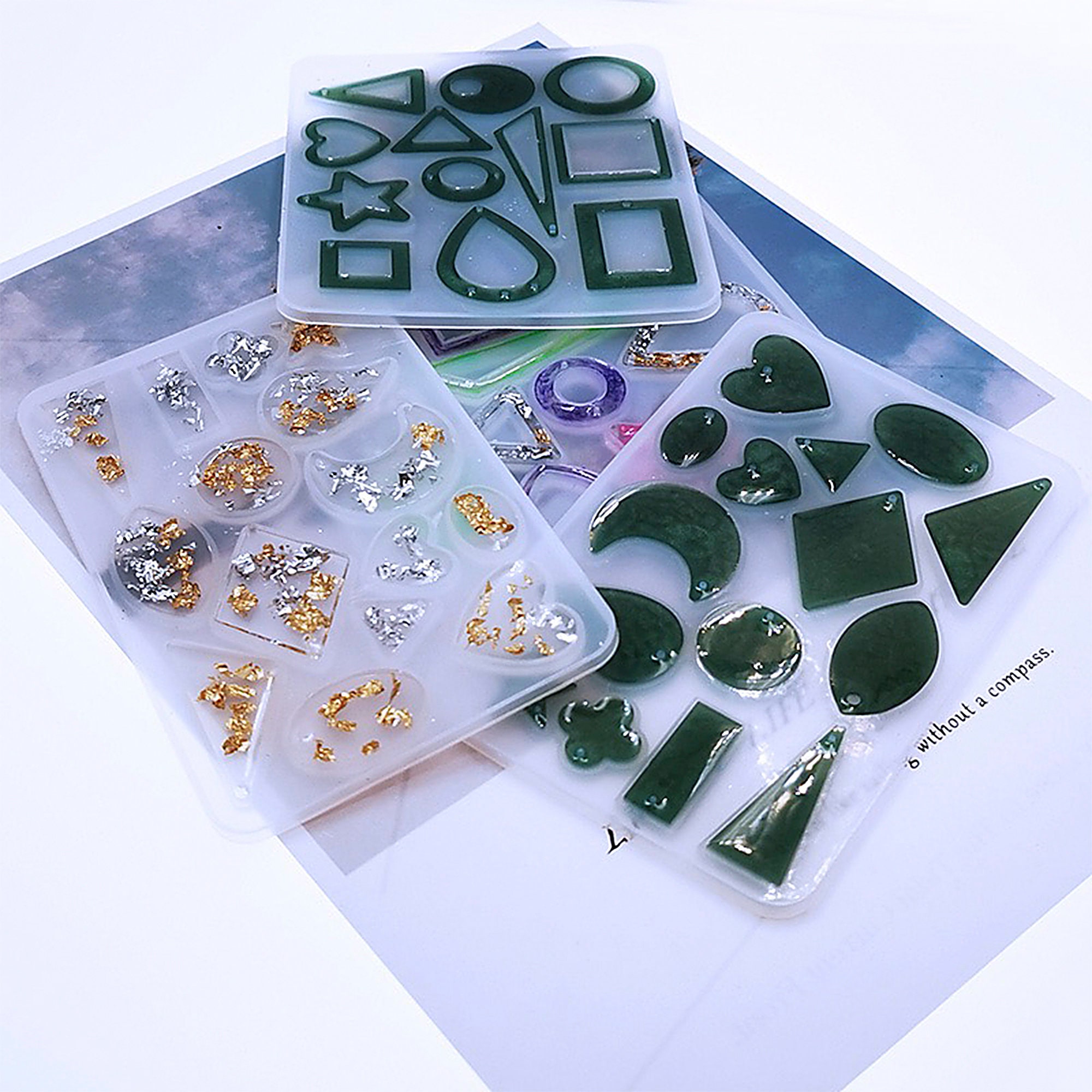 Earring MoldsPendant Silicone moldEarring Resin Molds for Etsy