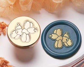 Lovely balloon dog Wax Seal Stamp, balloon dog Stamp Wax Seals for Invitation Envelope Gift Wrapping, Cute balloon dog Sealing Wax Stamp