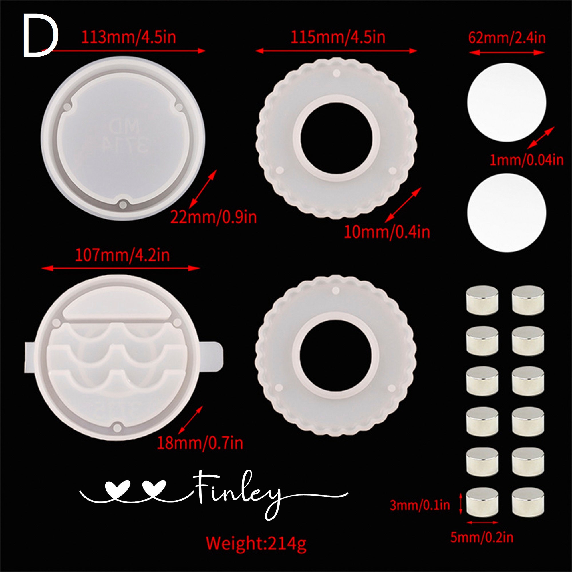 Eyelash Tray Holder Resin Molds Eyelashes Case with Mirror Etsy