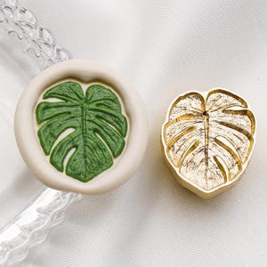 Wax Seal Stamp, Turtle-back leaf Stamp, Botanical Wax Seals for Invitation Envelope Gift Wrapping, Turtle-back leaf Sealing Wax Stamp