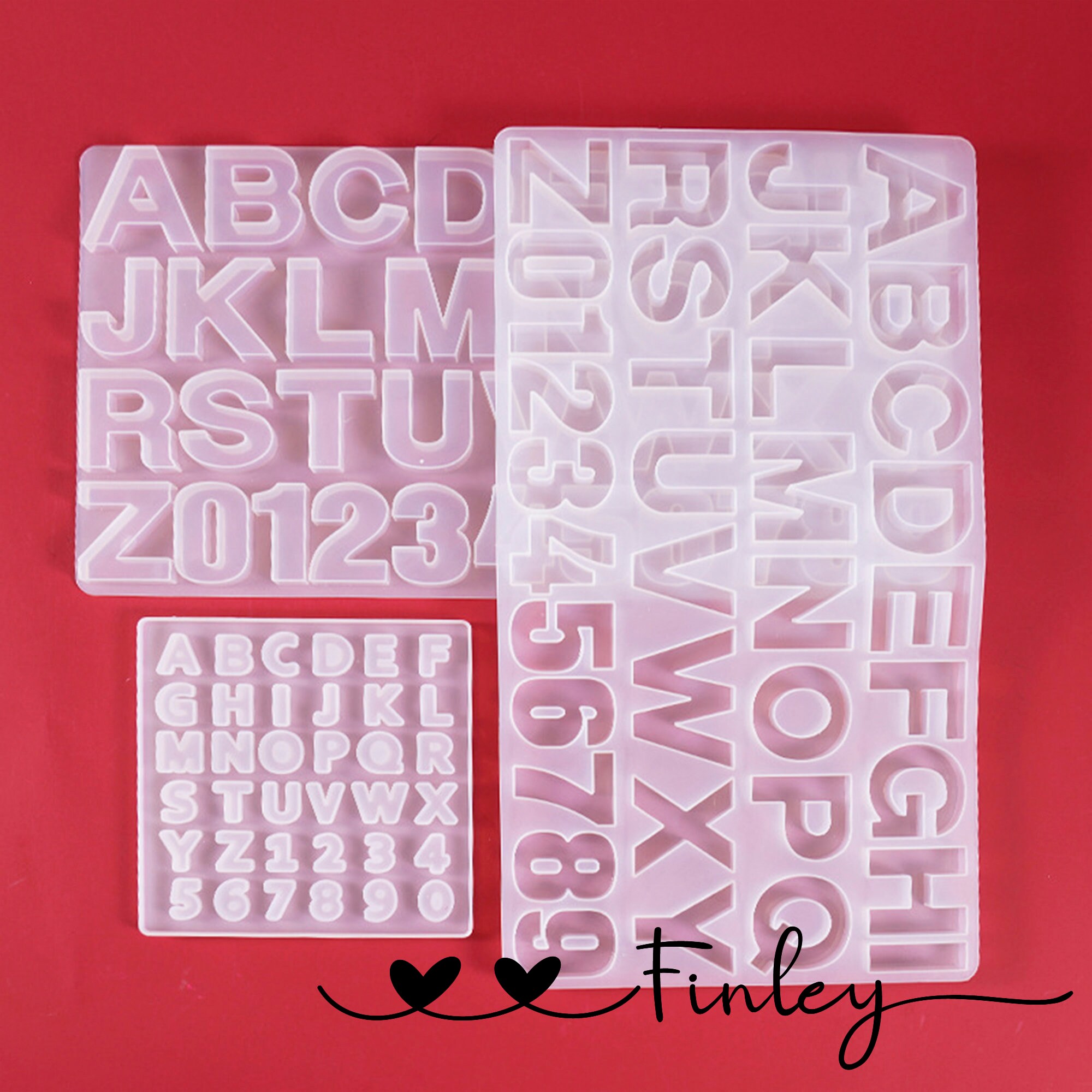 Alphabet Letter Number Moldsilicone Letter Mold for Etsy