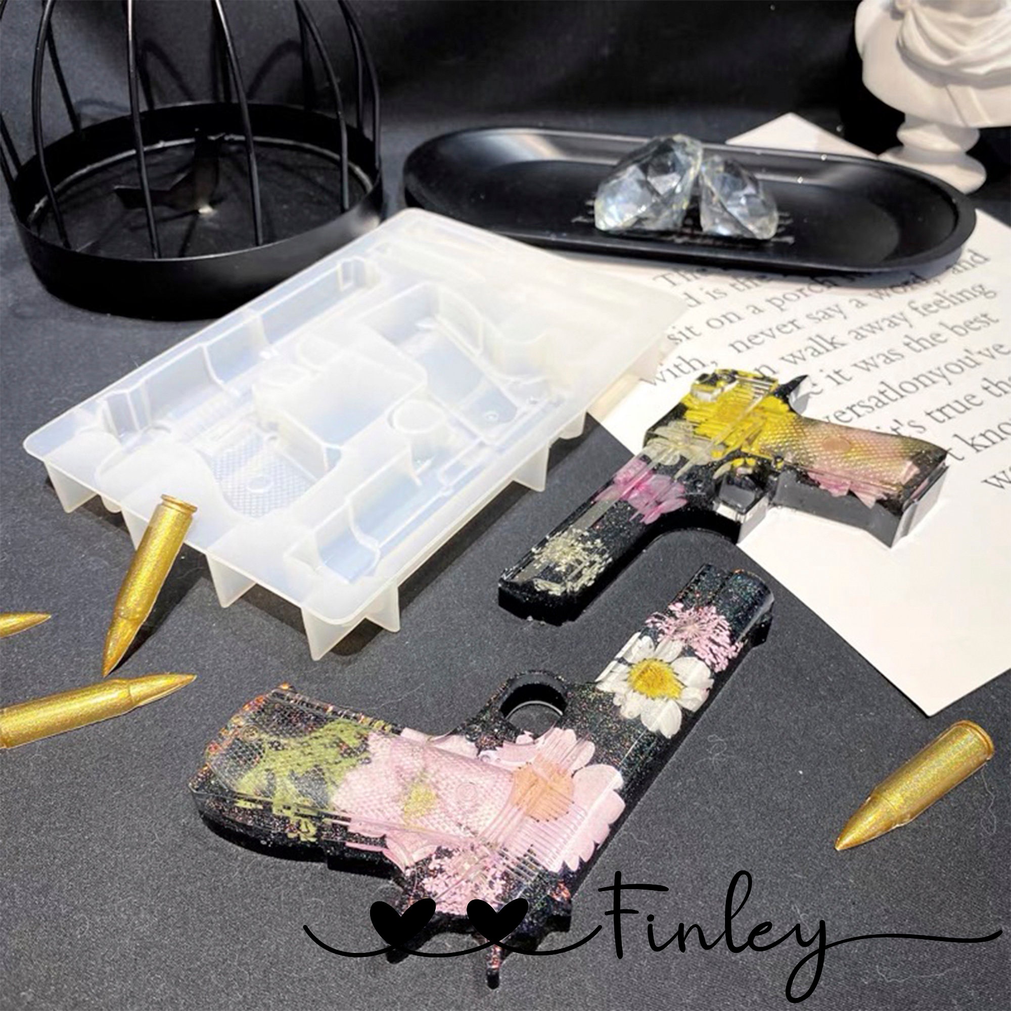 Silicone Mold Resin Gun Molds Bullet Molds for Resin Casting Etsy