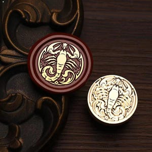 Skorpion Stempel, Skorpion Stempel, Skorpion Totem Wachs Siegel für Einladung Umschlag Geschenkverpackung, Skorpion Wachs Siegel Set, Skorpion Versiegelung