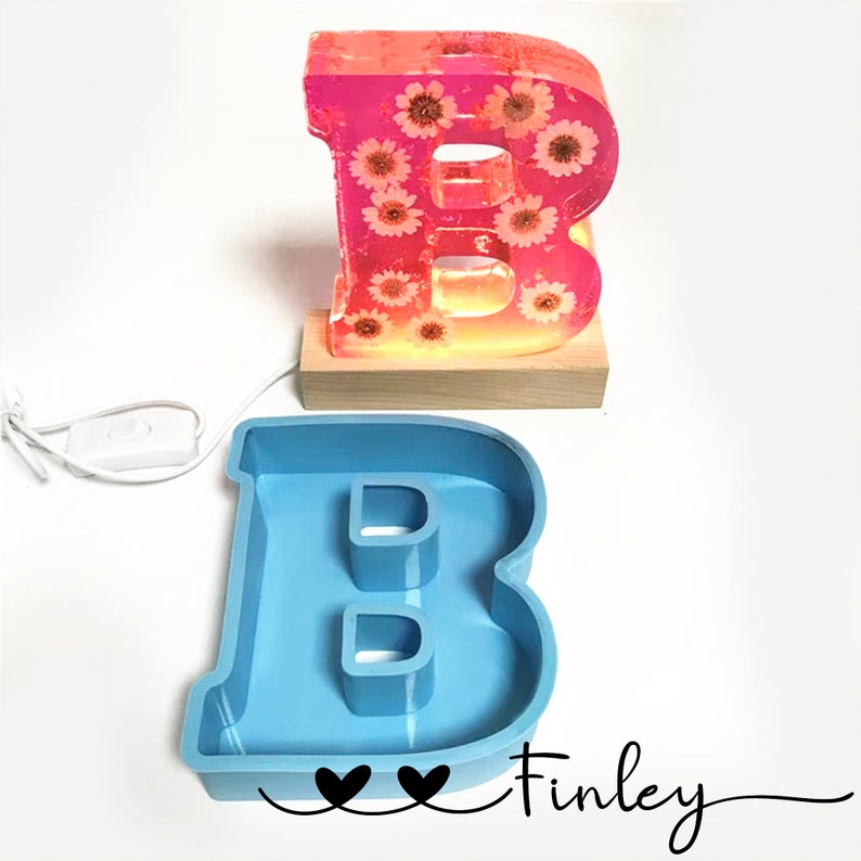 Jumbo 6inch Large Alphabet Letter Mold Resin Huge Letter Etsy