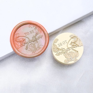 Wax Seal Stamp, To be together Stamp Wax Seals for Invitation Envelope Gift Wrapping, Love Sealing Wax Stamp, Words Wax seal kit
