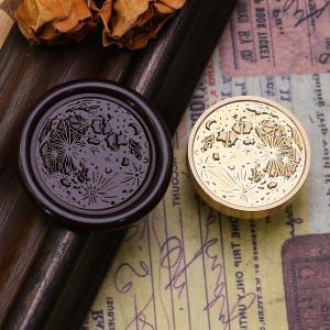 Wax Seal Stamps, Moon Stamp, Lunar Wax Seals for Wedding Invitation Envelope Gift Wrapping, Moon Wax Stamp, Moon Wax Seal kit