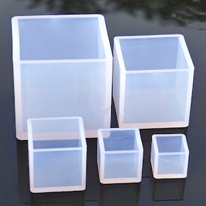 Cube Molds,Cube Square Silicone Molds,Square Clear Cube Silicone Mold,Cabochon Square Mold for Resin,Resin Mold for Jewelry Making,Cube Mold