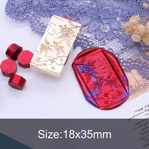 Wax Seal Stamp, Osmanthus flowers play in the water Stamp, Wax Seals for Invitation Envelope Gift Wrapping, Osmanthus flower Sealing Stamp