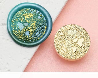 Lakzegelstempel, mooie elfenstempel, lakzegels voor uitnodiging Cadeauverpakking, prinses vlinder zegellakstempel, vlinder zegelstempel