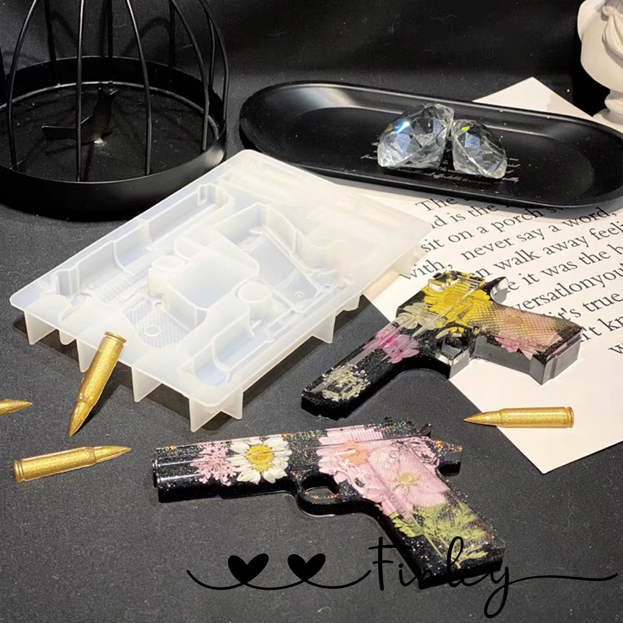 Silicone Mold Resin Gun Molds Bullet Molds for Resin Casting Etsy