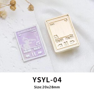 Wachs Siegel Stempel, Musik Player Stempel Wachs Siegel für Einladung Umschlag Geschenkverpackung, Musik Player Siegelwachs Stempel