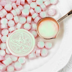 Aurora rosa Wachs Siegel Perlen 100/300, Aurora rosa Wachs Siegel Perlen für Hochzeitseinladung Wachssiegel Stempel, Geschenkverpackung