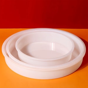Big Round Resin Molds, Reusable Rolling tray mold, 2-14 inches, Large Round Silicone Mold for resin clay, DIY Epoxy Round Tray Resin Mold