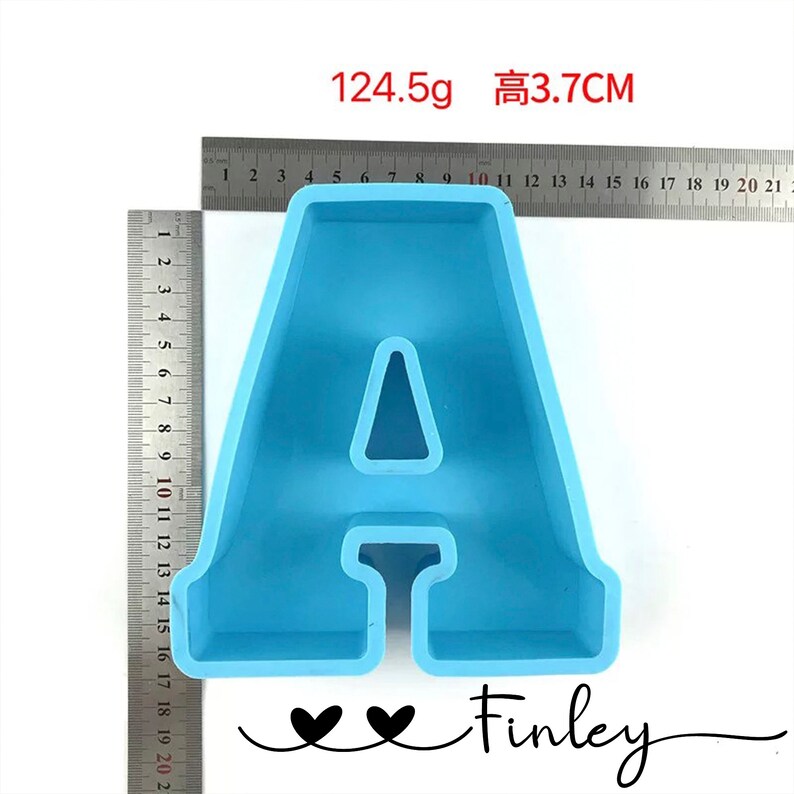 6 Inches Jumbo Large Alphabet Letter Mold Resin Clay Candle Etsy