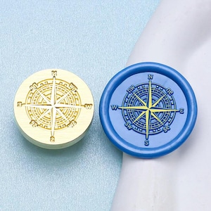 Timbro sigillo di ceralacca, timbro bussola, sigilli di ceralacca bussola per confezioni regalo di buste da matrimonio, timbro di ceralacca direzionale, kit sigillo di ceralacca bussola