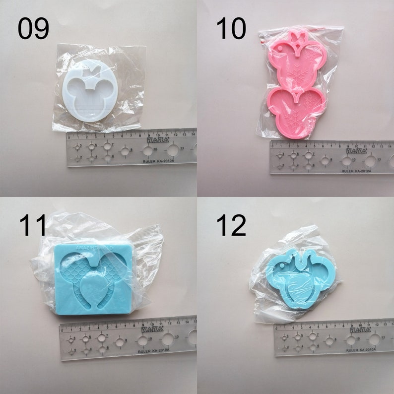 Big Sale Keychain Molds for Resin Clay Plaster Candy Candle Soap