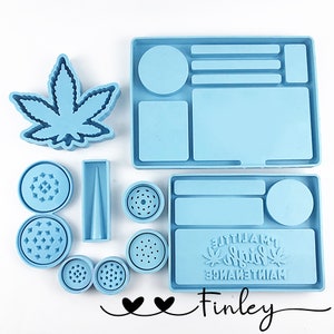 8.5x5.5 Rolling Tray Silicone Mold (Weed Leaf) – JussCraftinAround