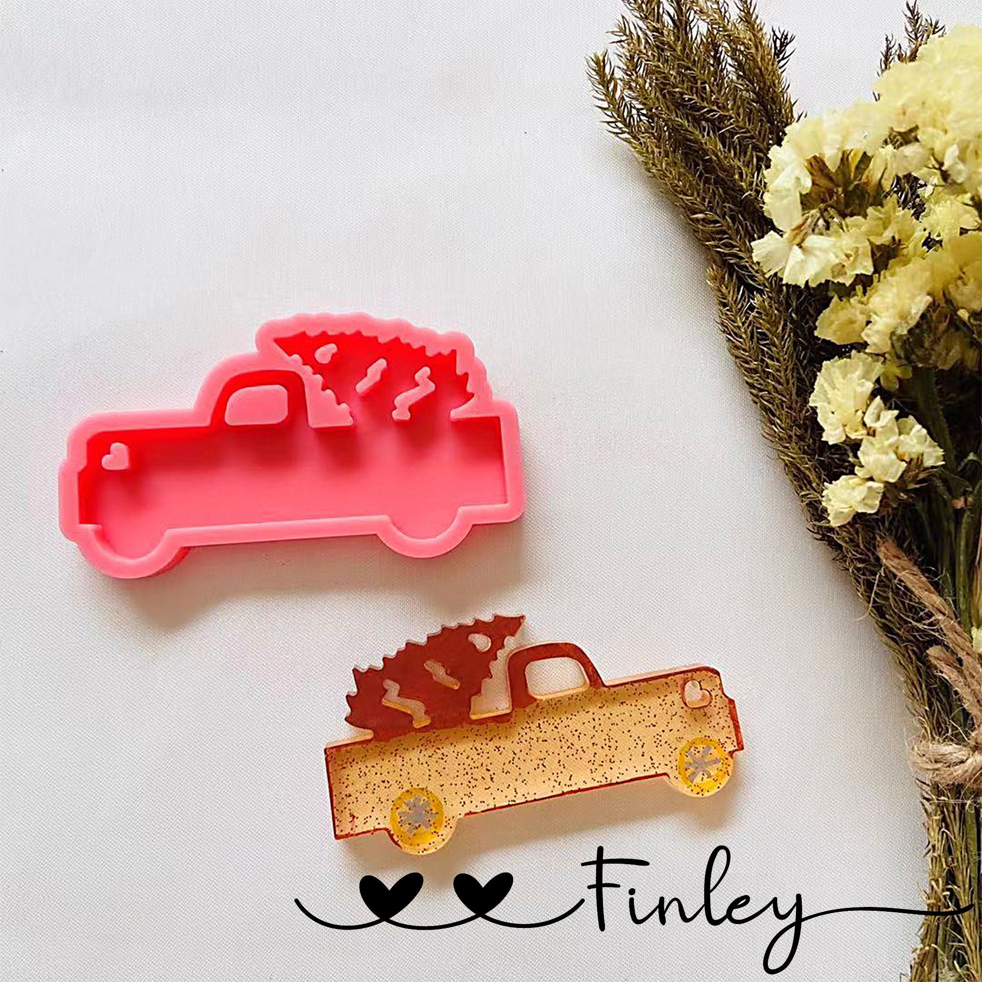 Silicone Mold Truck Keychain Mold ResinKey Chain Mold for Etsy