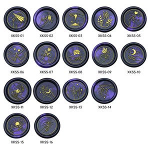 Timbri con sigillo in ceralacca, timbro luna e stelle, kit di sigilli in ceralacca con memoria temporale per inviti di nozze, buste, confezioni regalo, timbro in ceralacca universo, galassia