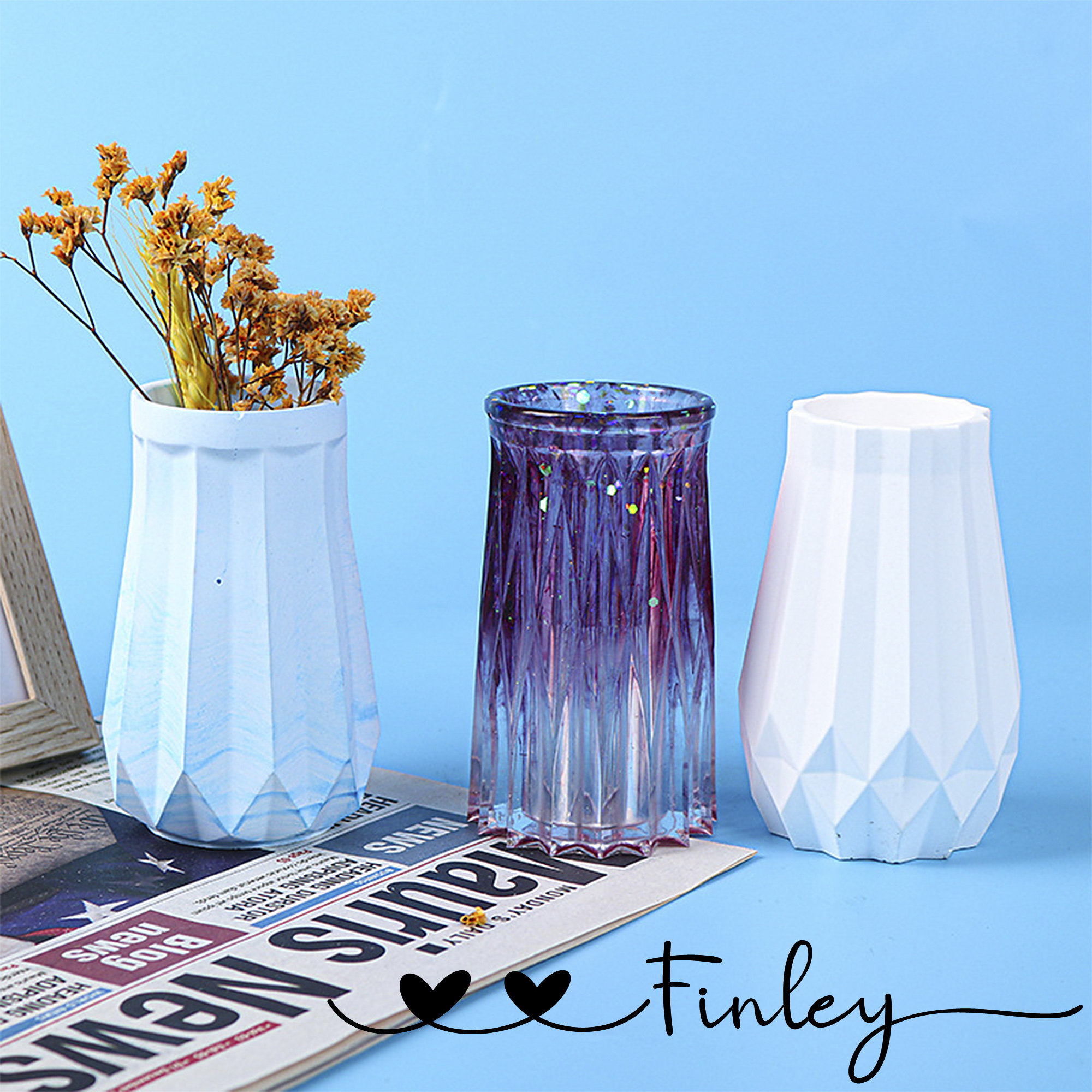 Silicone Mold Vase Mold Resin Brush Storage Resin Molds Etsy