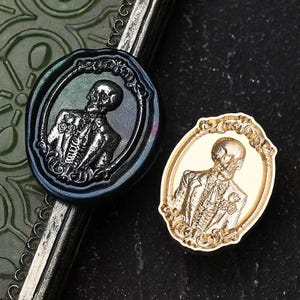 Wachs Siegel Stempel, Skelett Bräutigam Stempel Wachs Siegel für Einladung Umschlag Geschenkverpackung, Geschenk Verpackung, Schädel Bräutigam Siegel Stempel