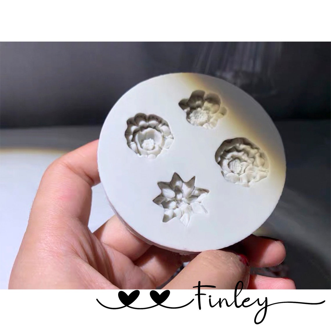 Silicone Mold Flower Resin Mold Clayflowers Silicone Etsy