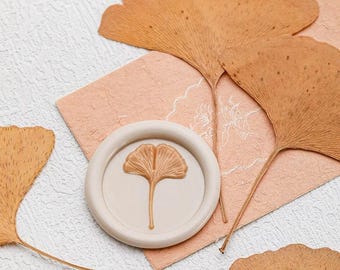 Wax Seal Stamps, Ginkgo leaf Stamp, Wax Seals for Wedding Invitation Envelope Gift Wrapping, Ginkgo leaf Wax Stamp, Ginkgo leaf Wax Seal kit