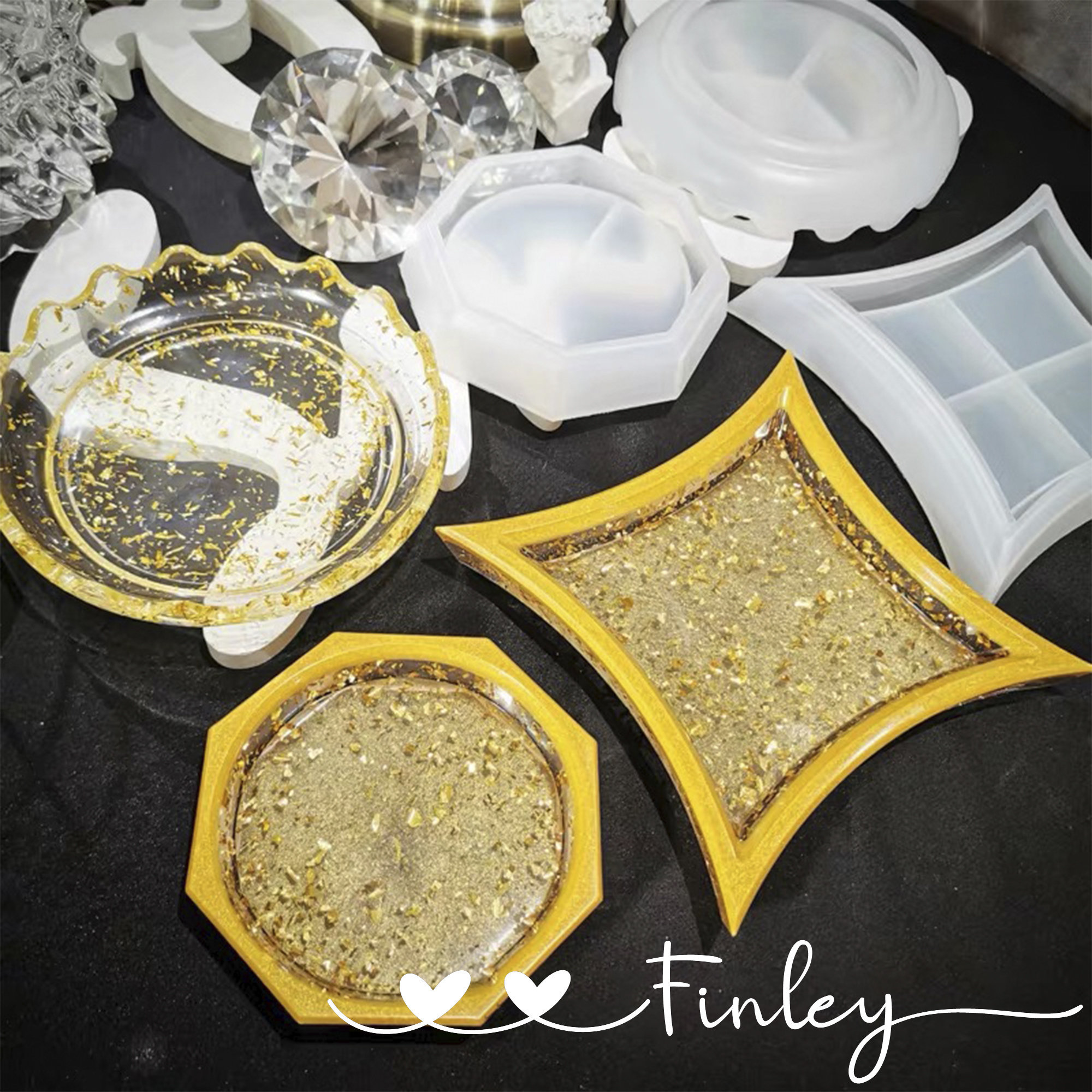 Silicone Mold for Resincake Plate Moldjewelry Holder Etsy