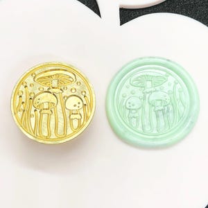 Wachs-Siegel-Stempel, Pilz Stempel, Schöne Pilz-Wachssiegel für Hochzeitseinladung Umschlag Geschenkverpackung, Pilz-Wachssiegel-Kit