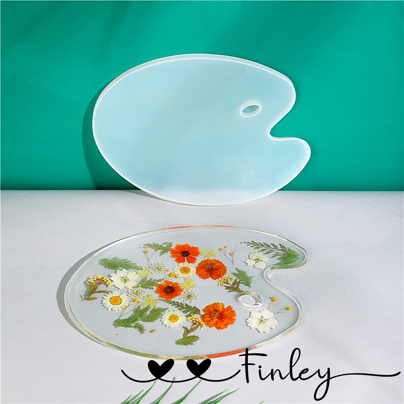 Paint Palette Moldsilicone Mold for Resin Paint Palette Etsy