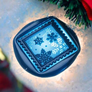 Schneeflocke Wachssiegel Stempel, Schneeflocke Stempel Siegel für Einladung Umschlag Geschenkverpackung, Schneeflocke Versiegelung Stempel