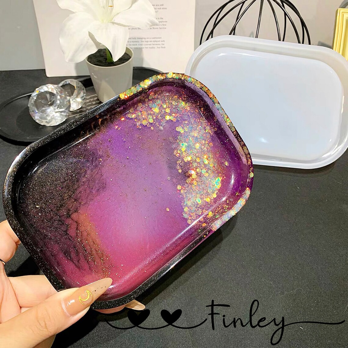 Plate Resin Molds Jewelry Holder Molds Cake Plate Silicone Etsy