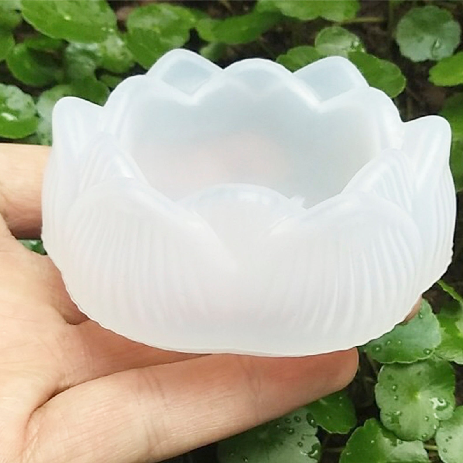 3D Lotus Flower Resin MoldSilicone Mold Storage BoxAshtray Etsy