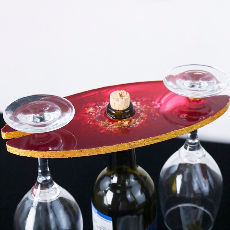 Silicone Mold for Wine Glass Holder Resin Moldred Wine Tray Etsy