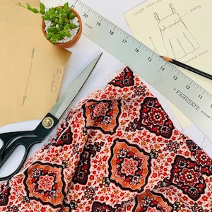 Crinkle Rayon Paisley Fabric Floral Rayon - Bright Boho Floral Rayon