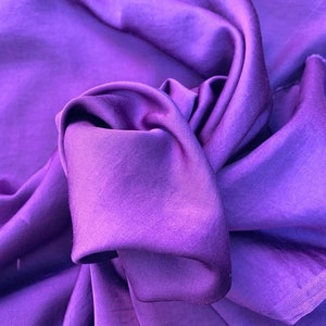 Purple Satin Fabric - Sold by the Yard