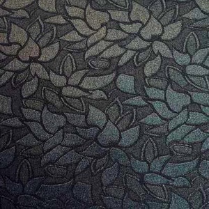 Black damask fabric - Two faced black damask  - Baroque fabric Damask Print Fabric